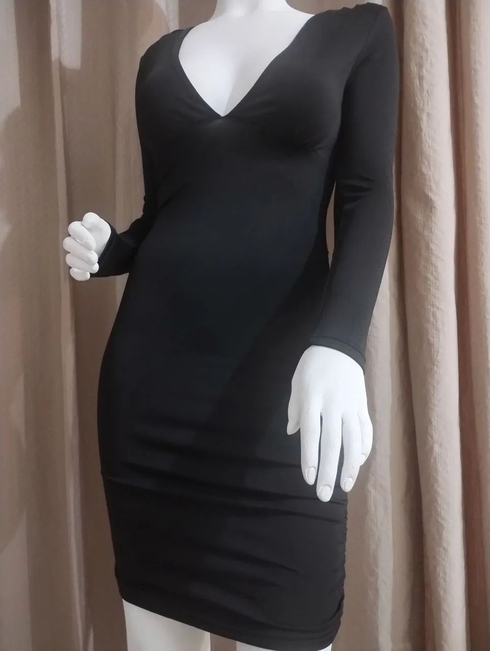 Vestido com Mangas longas
