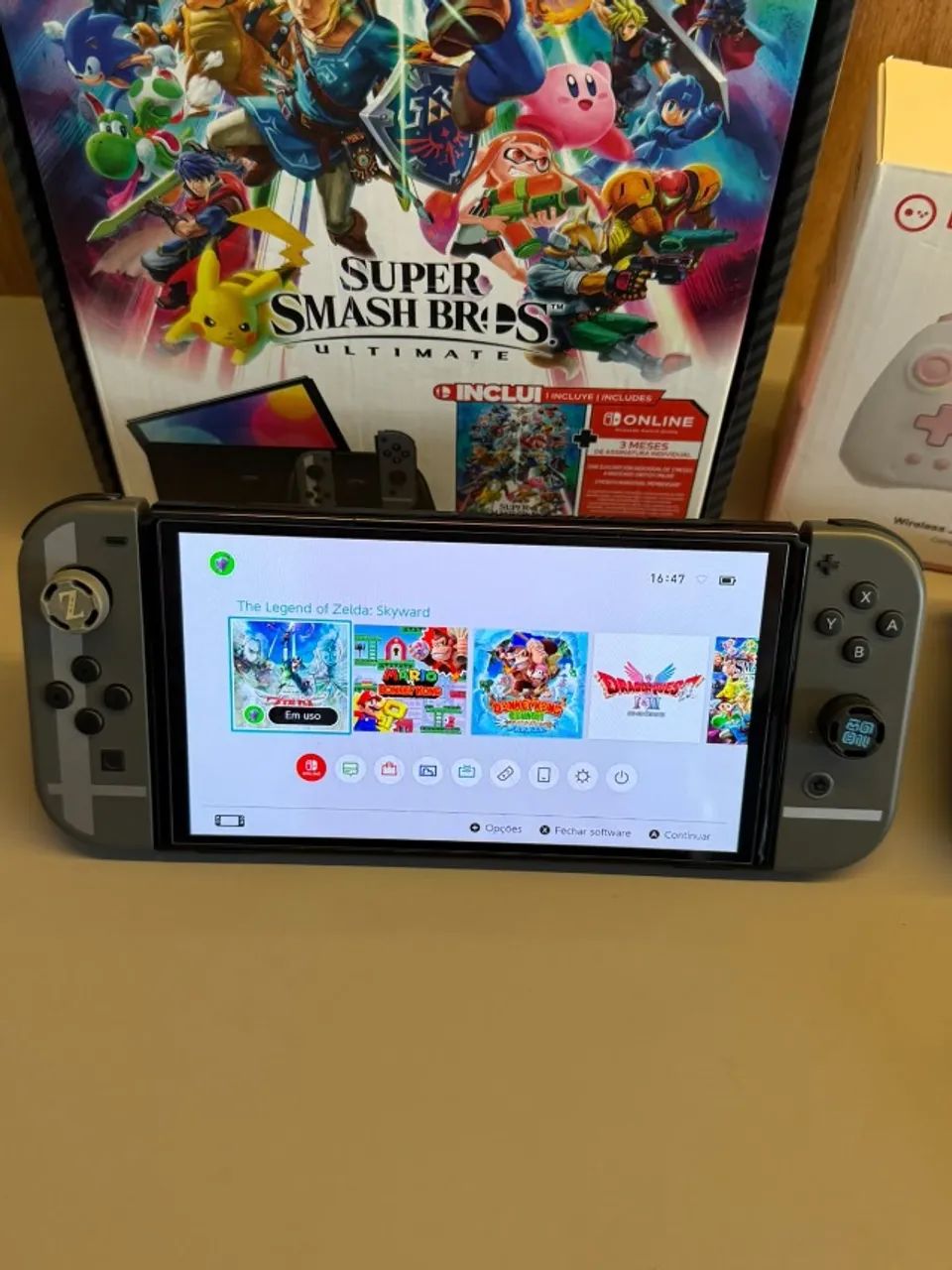 Nintendo Switch Oled Desbloqueado + controles - Foto 3