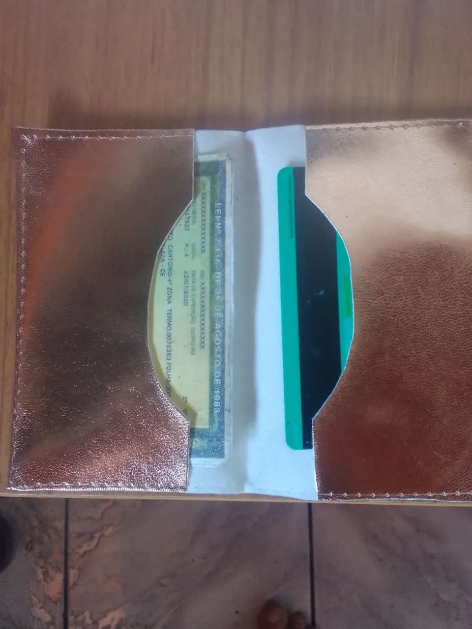 Porta documentos cédulas e cartões 