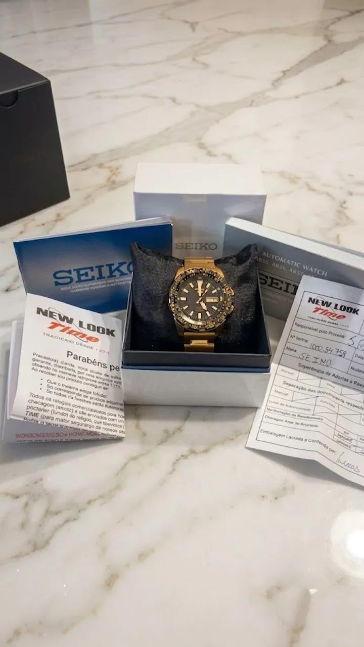 Seiko 5 automático Dourado estado de zero raríssimo  - Foto 2