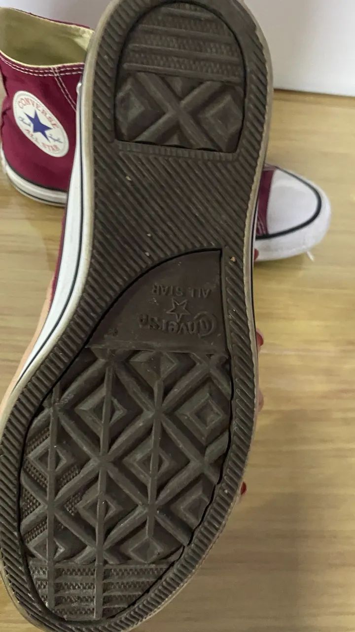 All star vinho cano alto  - Foto 3
