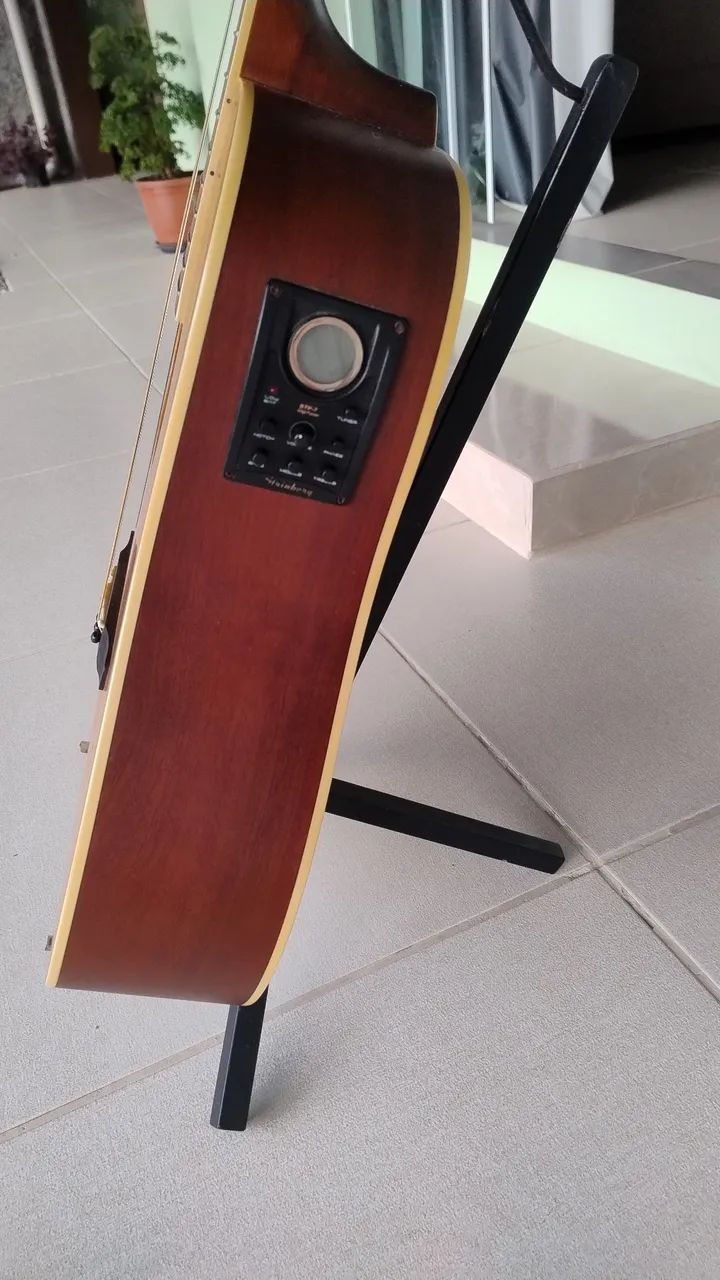 Violão Strinberg Aço Canhoto Elétrico com Estante e Suporte.  - Foto 5