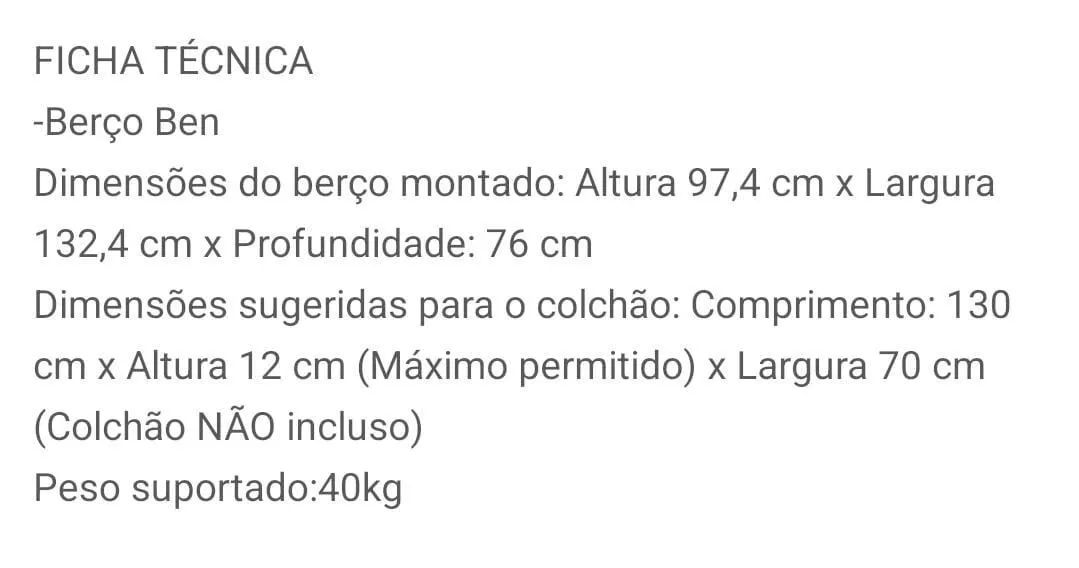 Berço e colchão novos nunca usados  - Foto 3