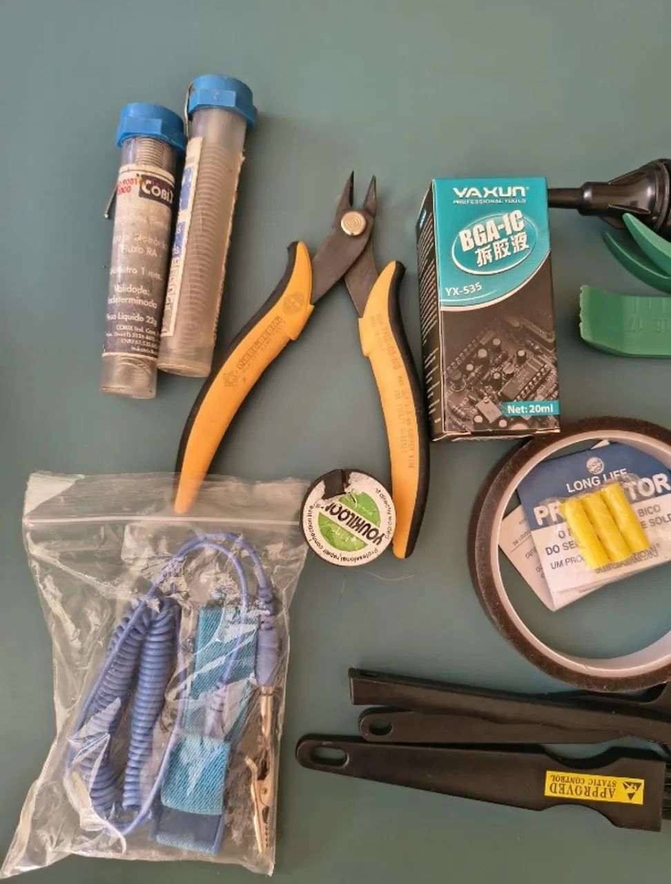 KIT COMPONENTES E FERRAMENTAS PARA CONSERTO DE MÓDULOS VEICULARES - Foto 4
