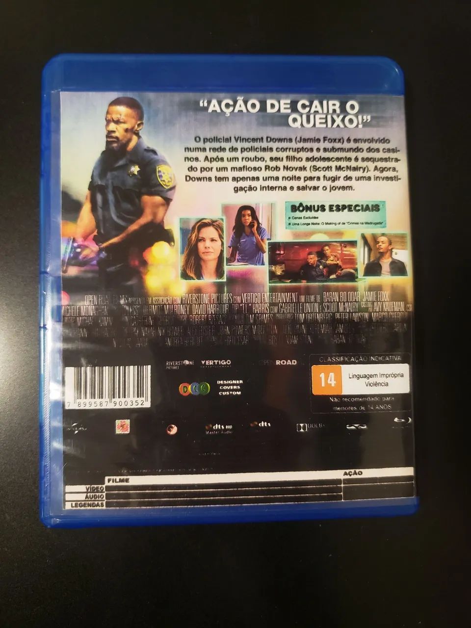 Blu-ray Crimes na Madrugada - Jamie Foxx Original - Foto 3