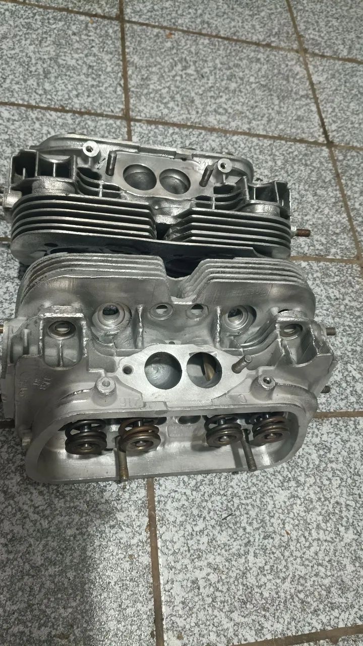 Par de Cabeçotes Kombi, Fusca Moderno 6 e 8 Aletas Retificado  - Foto 5