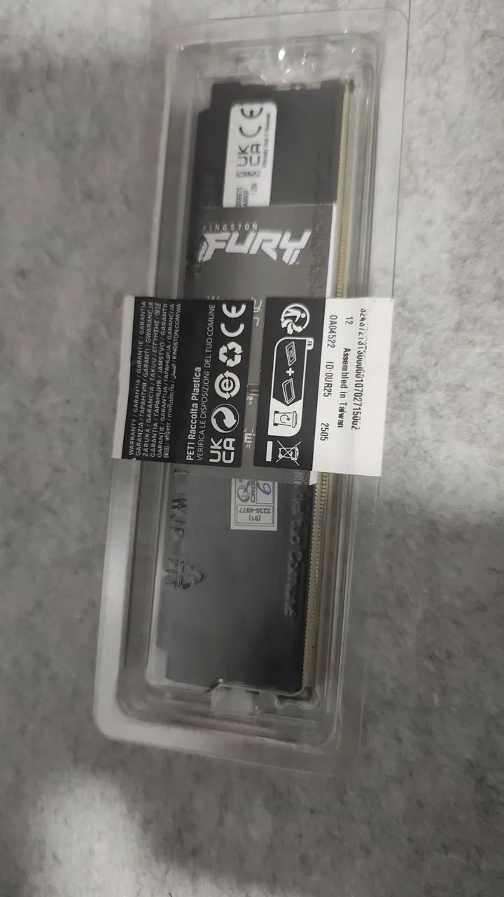 Memória ram DDR5 16gb Fury Beast - Foto 2