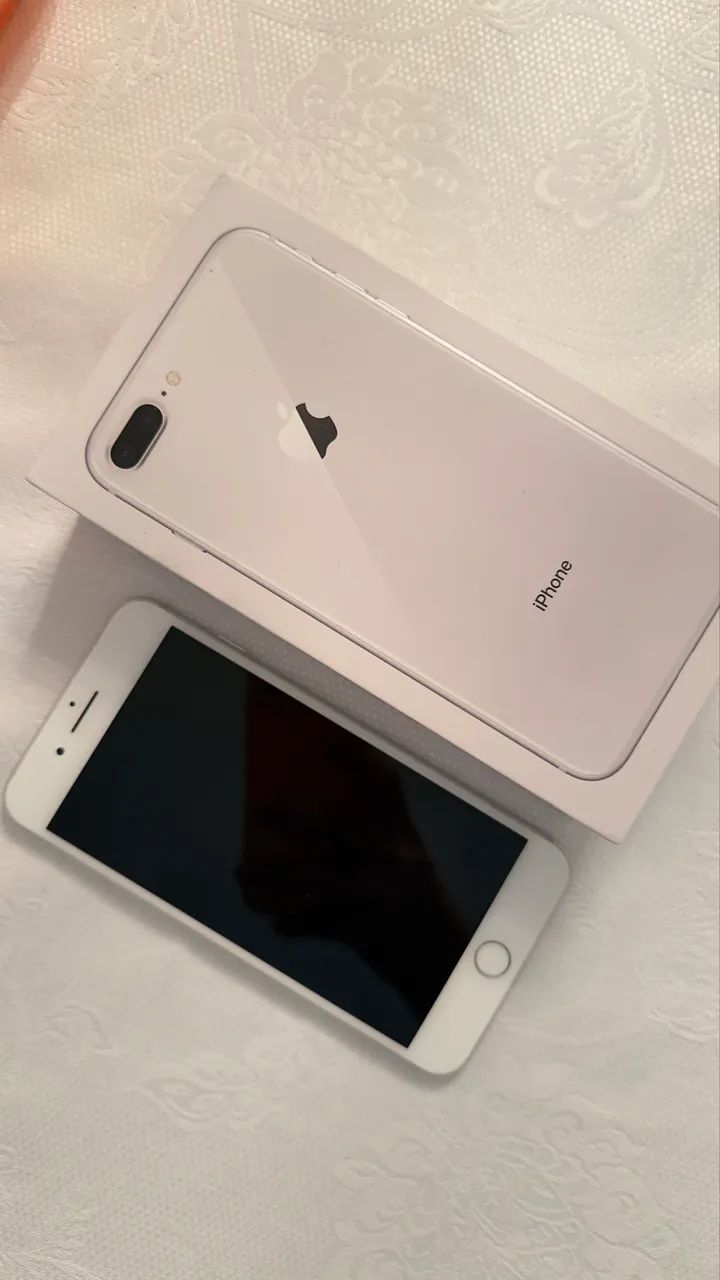 Iphone 8 plus prateado 128gb