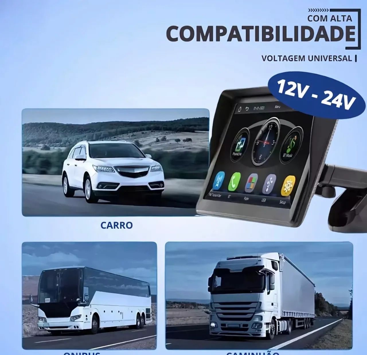 Central Multimídia Carplay 7 - Foto 5