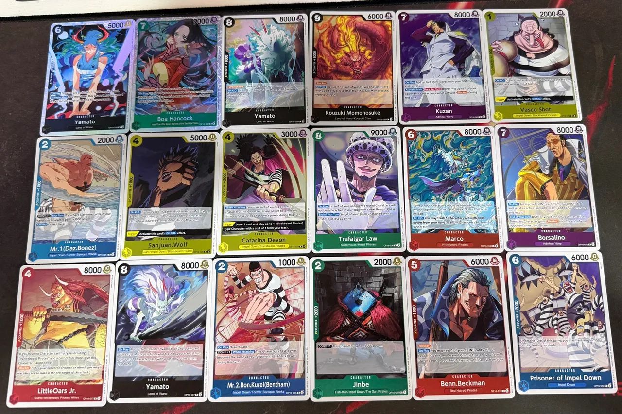 Cartas one piece OP16 - SP e R 