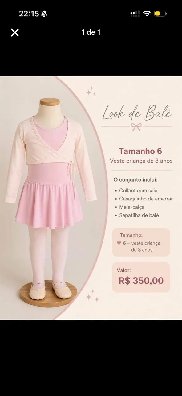 Roupa bailarina 