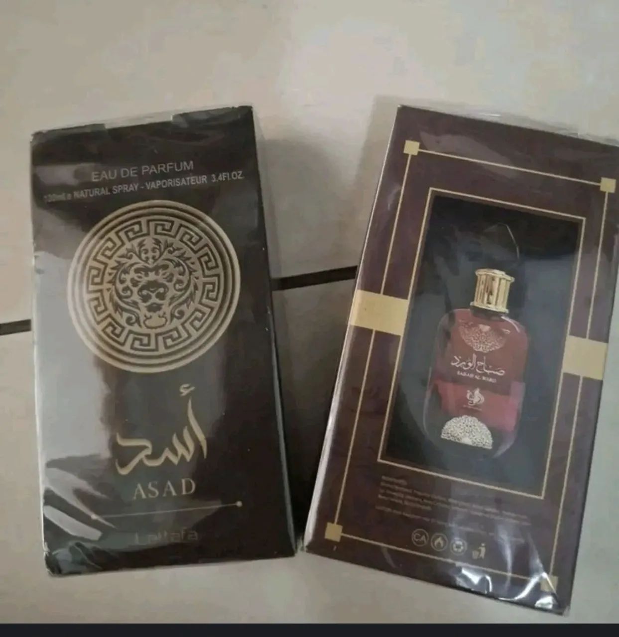 kit com duas colônias arabes masculinas com 100 ml cada 