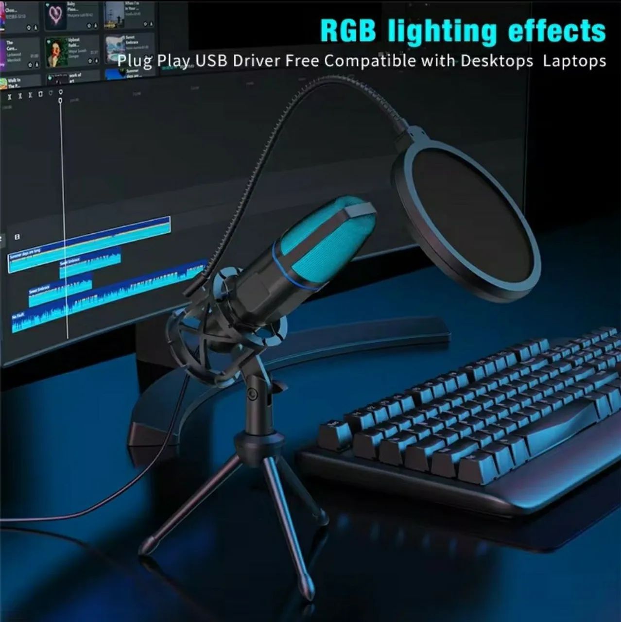 Microfone game RGB  - Foto 3