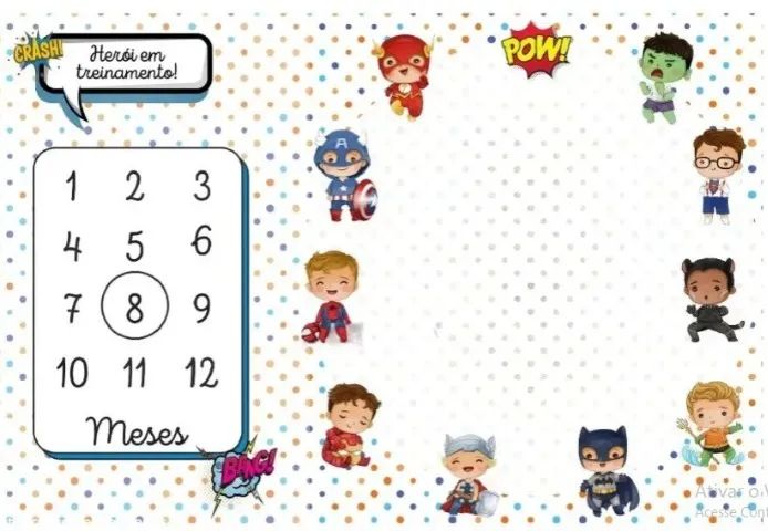 Lençol Mêsversario HERÓIS