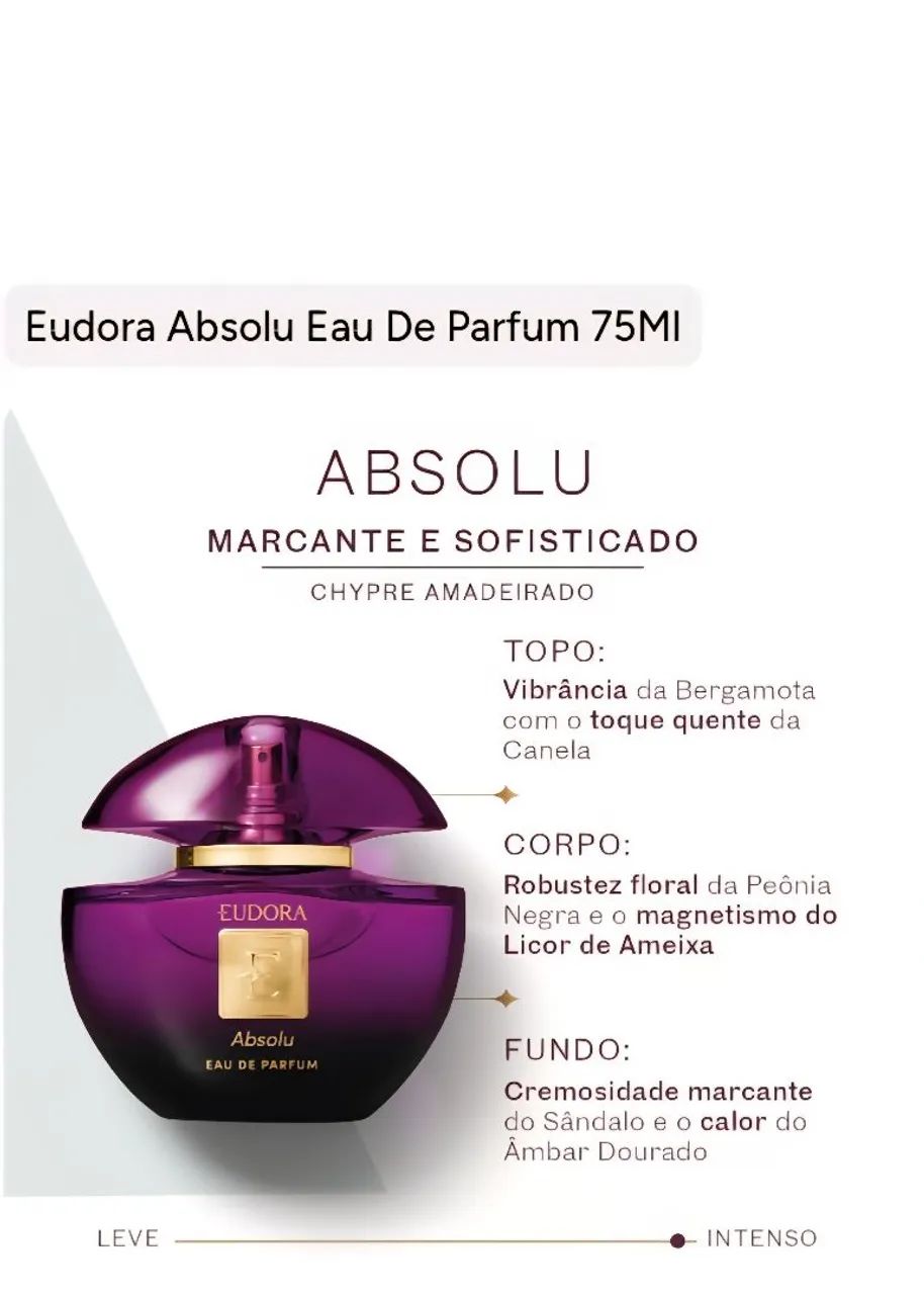 Eudora Absolu EAU De Parfum Lançamento  - Foto 2