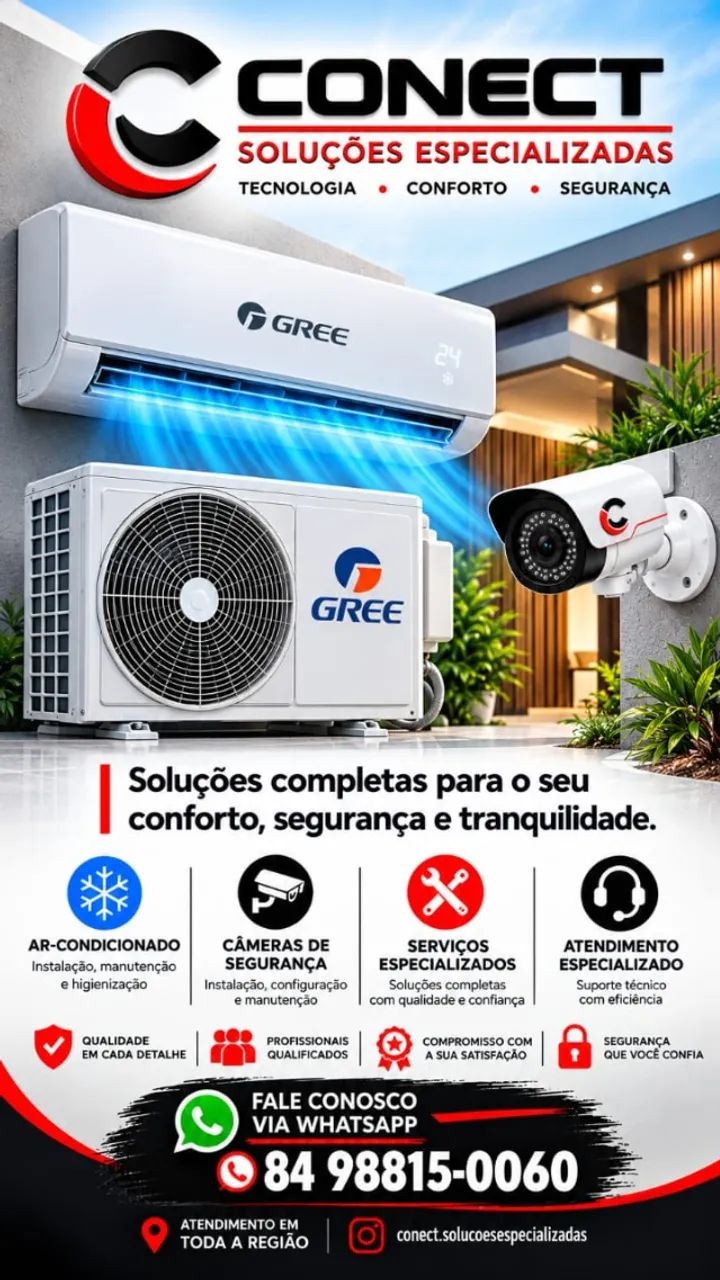 Conect Serviços,  Ar condicionado e câmeras de seguranças - Foto 2