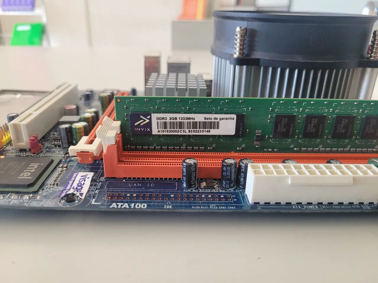 Placa Mãe G41T- M7 Processador + Memória - Foto 3