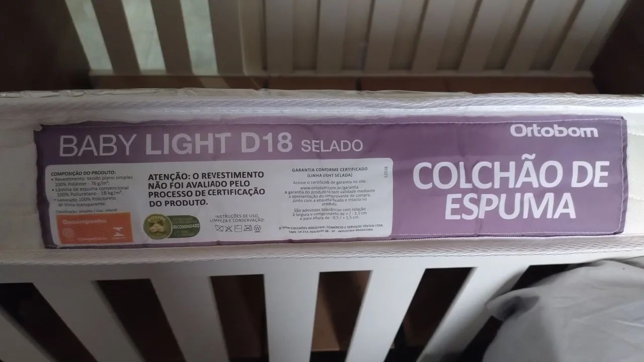 berço infantil com colchão Ortobom  - Foto 2