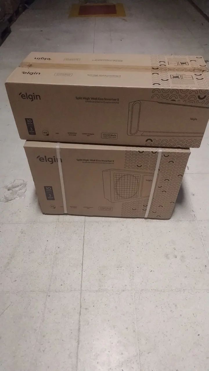 Ar-condicionado Elgin de 12.000 BTUs inverter, novo na caixa!
