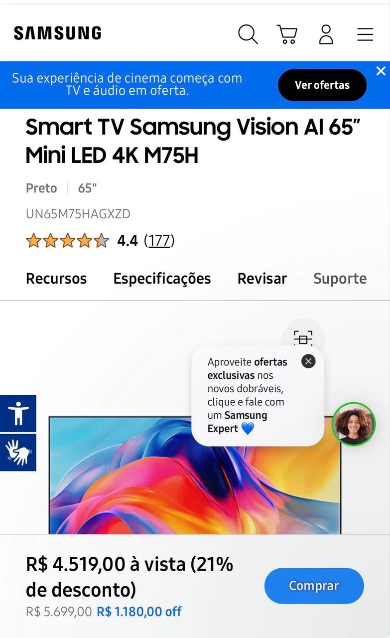 Televisão Samsung 