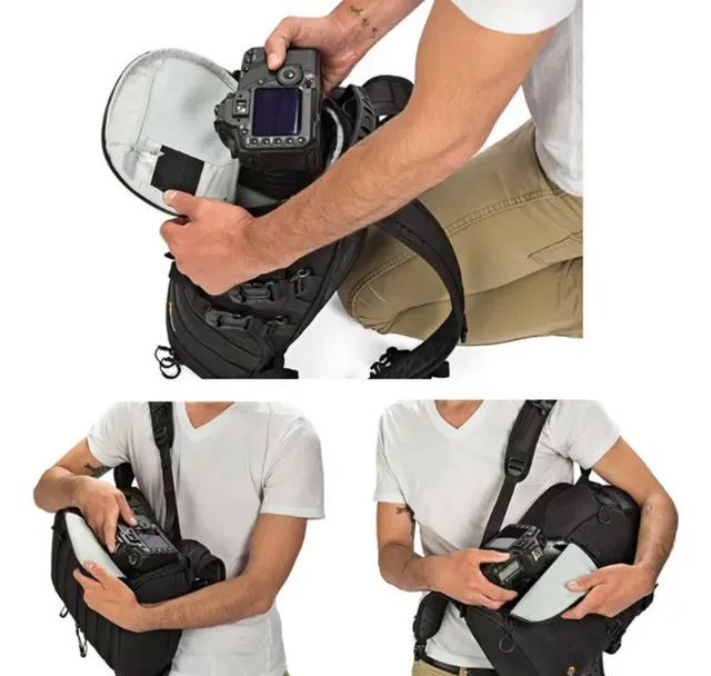 Mochila Protactic 350aw Lowepro para Canon Nikon Sony  - Foto 5