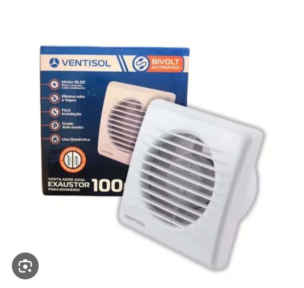 Exaustor para banheiro 100mm