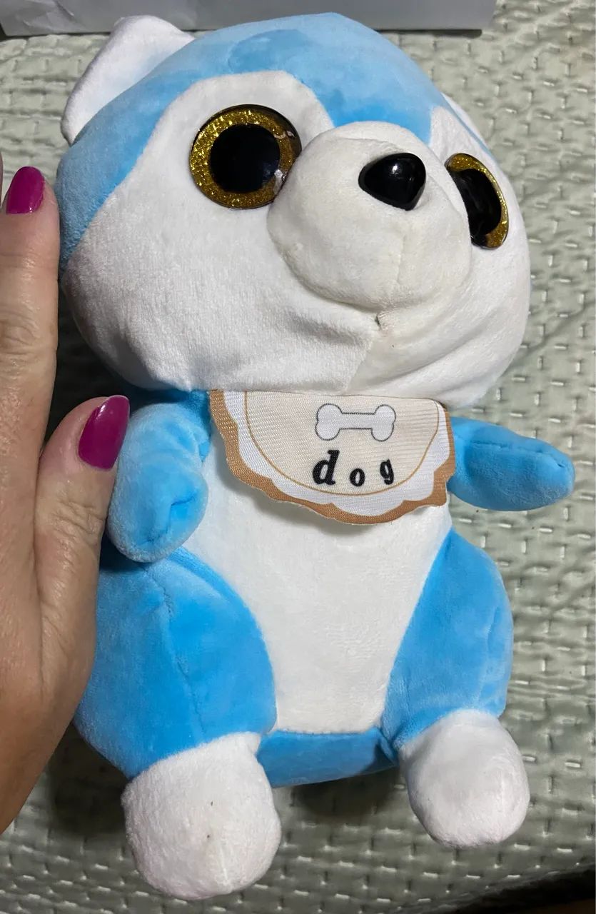 Pelúcia de cachorro azul  - Foto 2