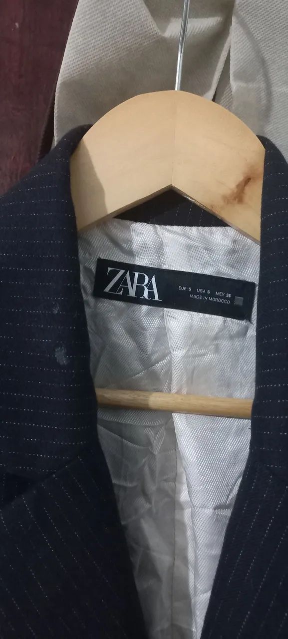 Blazer risco de giz tamanho P Zara - Foto 2