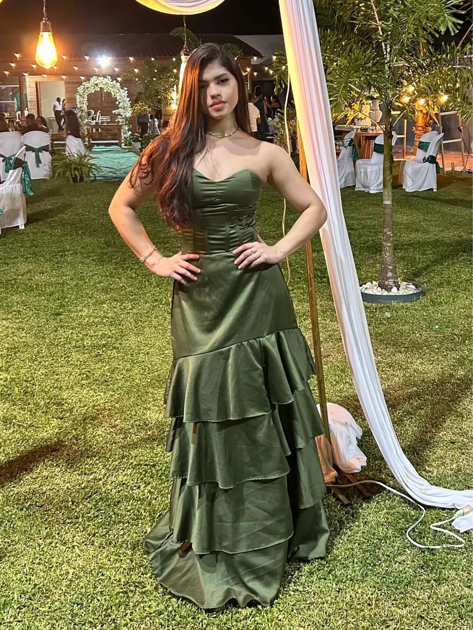 Vestido verde oliva 