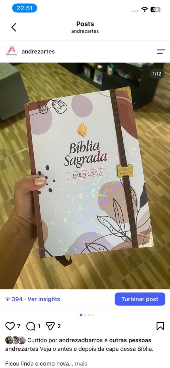 Restauração de capa de Bíblia  - Foto 4