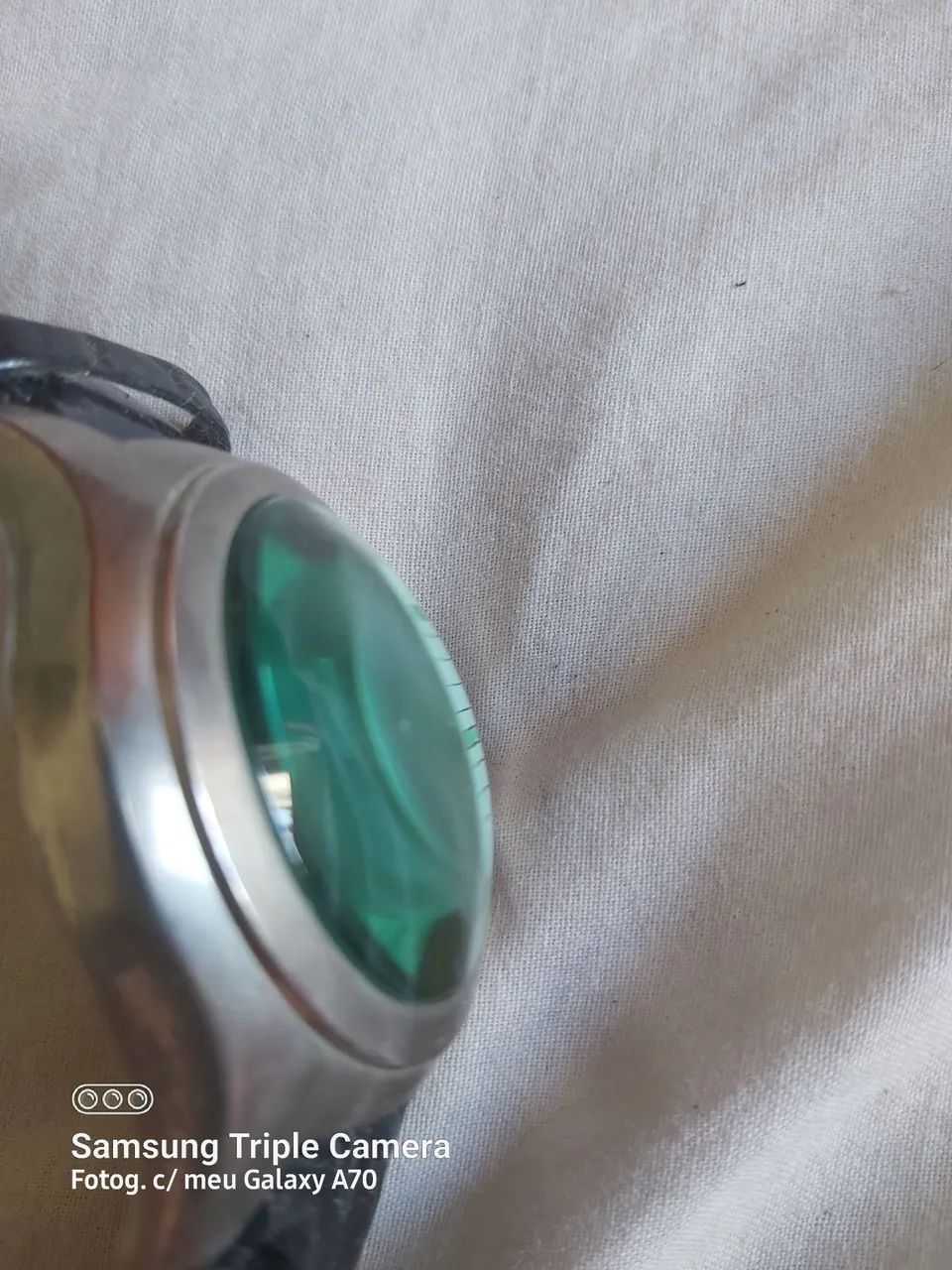 Relógio IK Colours, pulseira em couro! Vidro bolha! - Foto 2