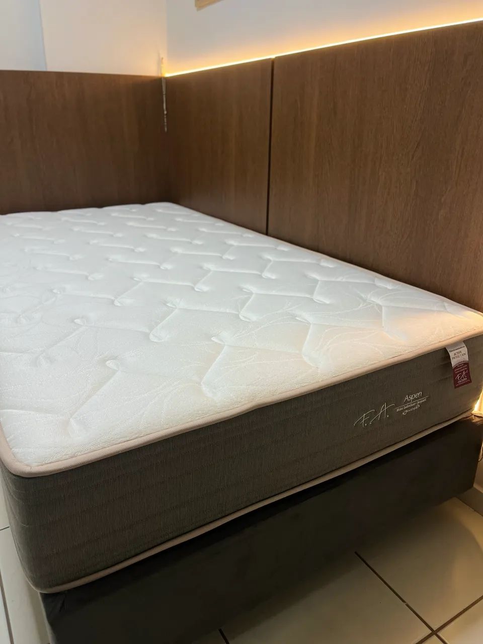 Cama box de viúva com colchão da marca F.A colchões - Foto 2