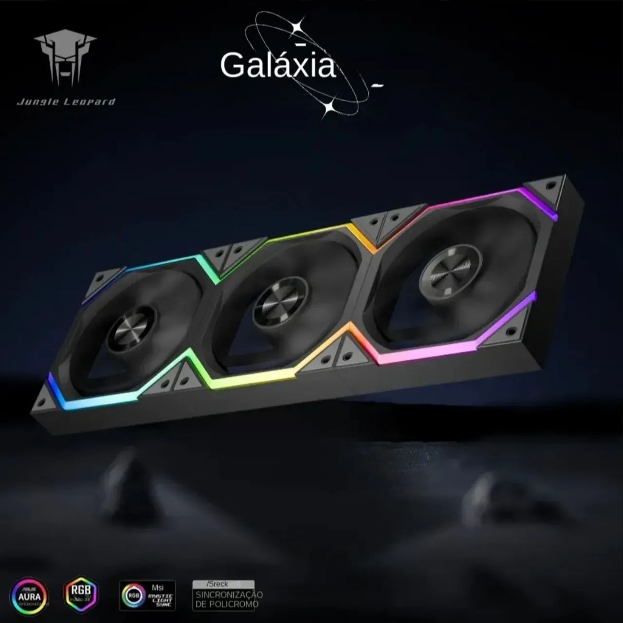 kit 9 fans Galaxy Jungle Leopard / 5 Reverse + 4 Forward