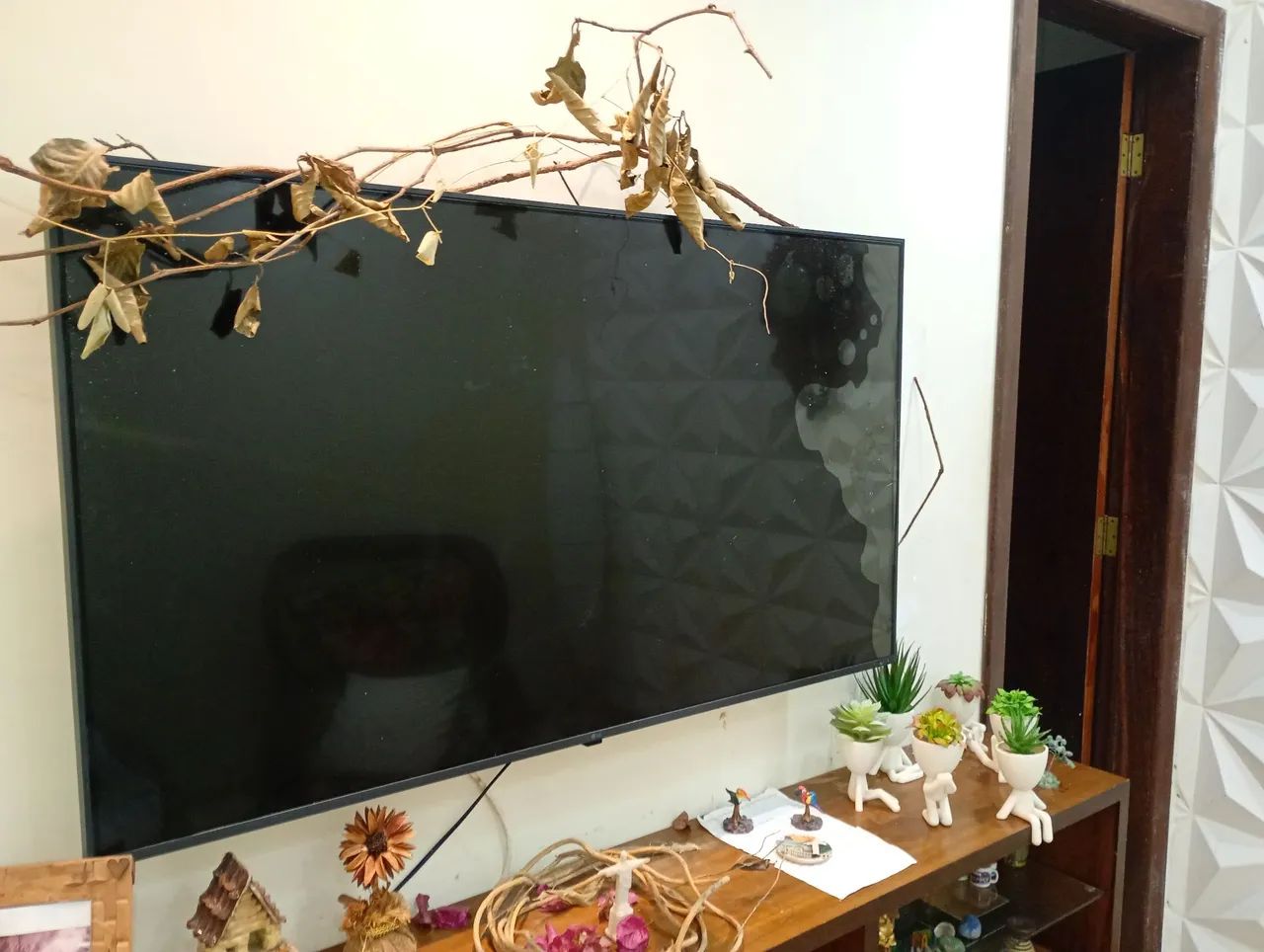 TV LG 50 polegadas com a tela quebrada - Foto 3