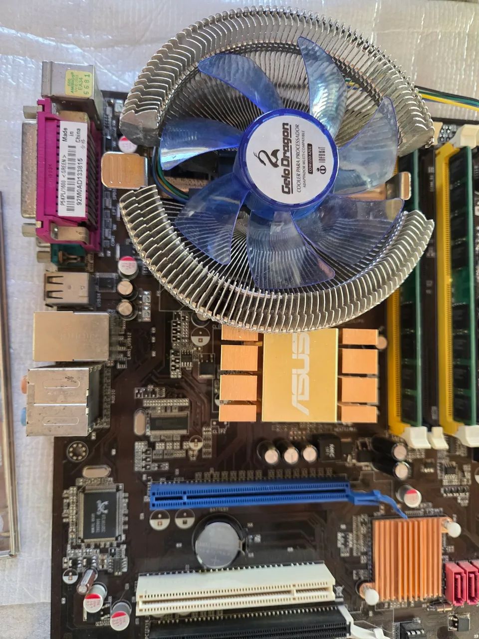Placa mãe asus processador core 2 quad 4 gb memória DDR 2 - Foto 3