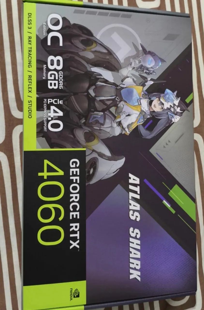 Placa de Vídeo RTX 4060 8G V2 Gaming ATS OC ASUS NVIDIA GeForce, 8GB