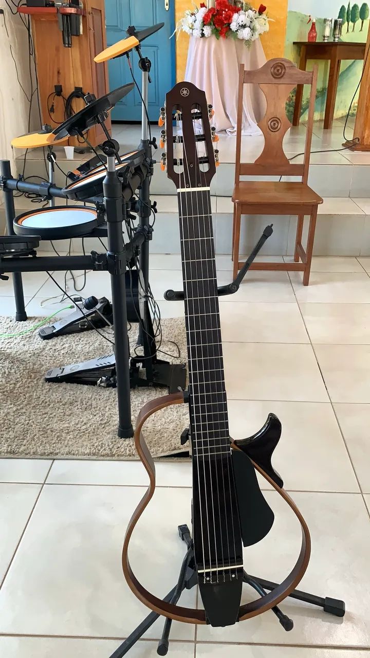 Violão yamaha silent slg200n - Foto 4