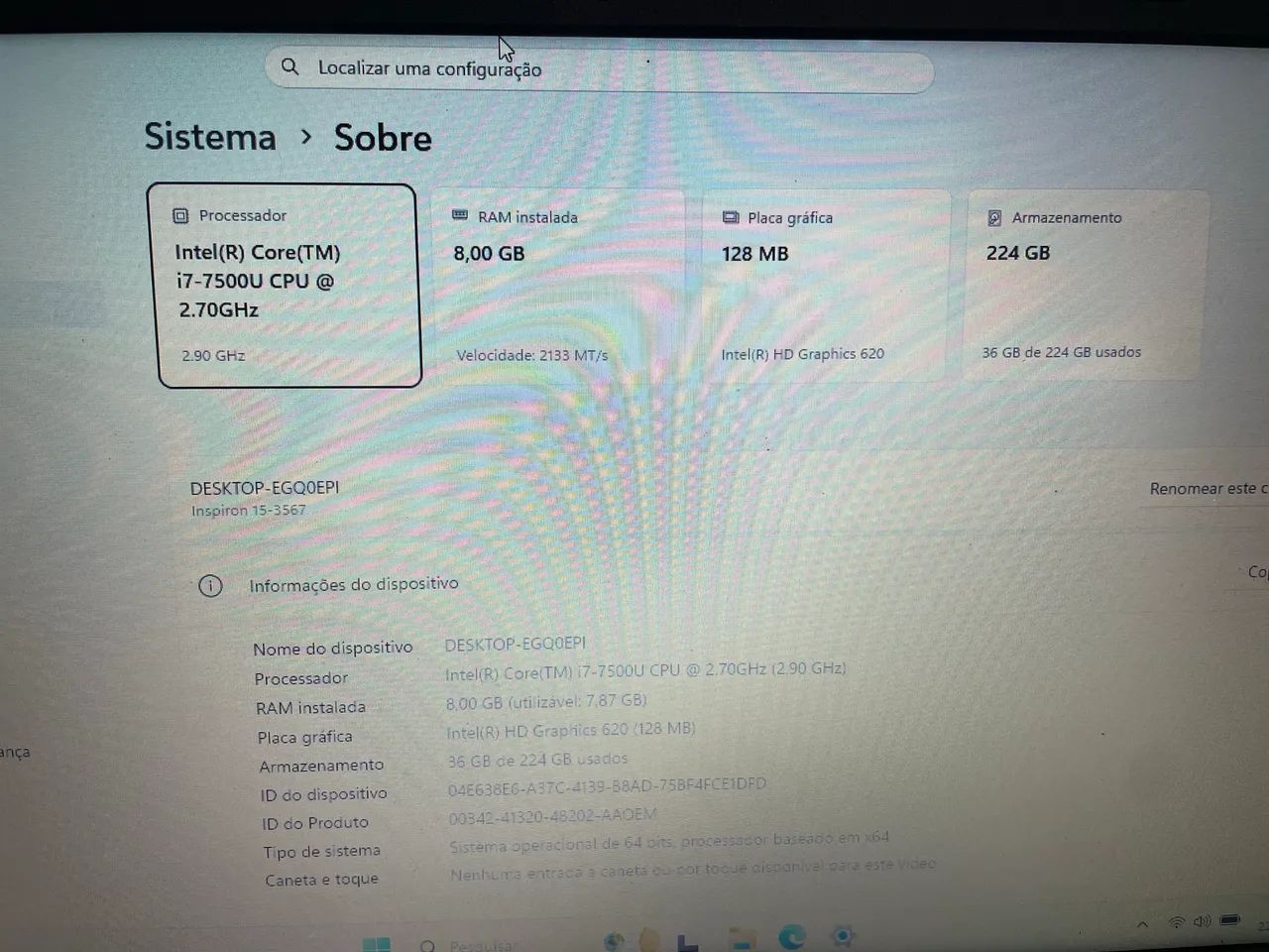 VENDO OU TROCO NOTBOOK I7 ddr4 - Foto 4