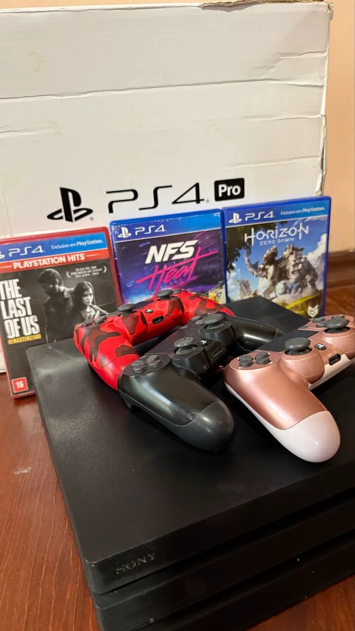 Ps4 pro com 3 jogos  - Foto 5