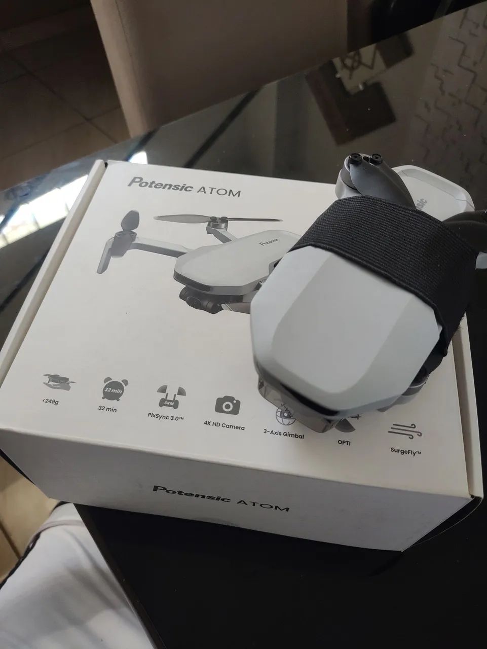Drone Potensic ATOM 4K com Gimbal 3 Eixos - Completo na Caixa - Foto 4