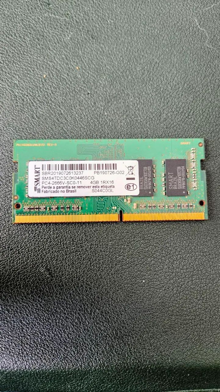 Memória RAM notebook (sodimm) 4G 2666 DDR4