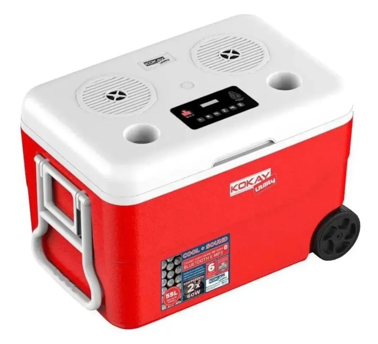 CAIXA TÉRMICA COOLER 55L COM SOM - Foto 2