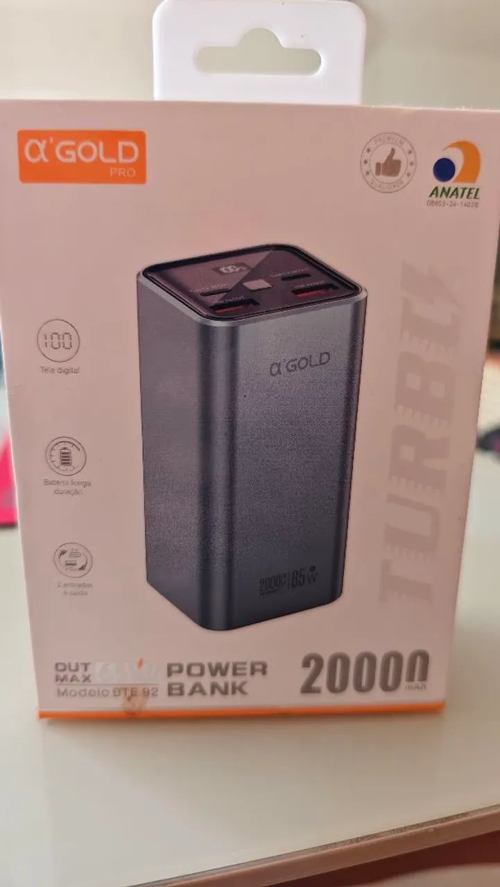 Power Bank 20000 Man 65w 