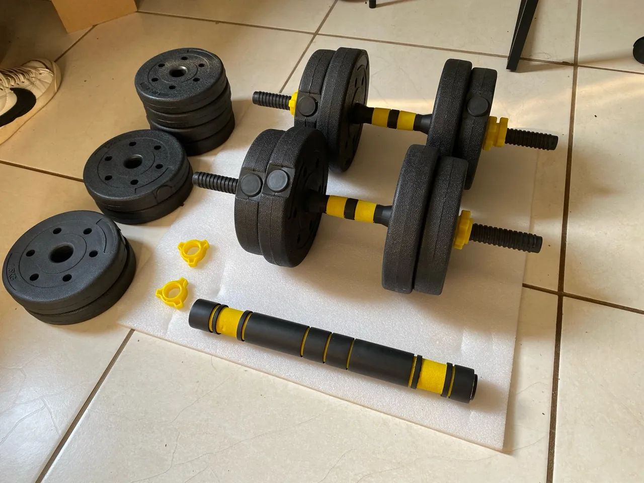 Kit Halteres Ajustáveis 30kg - Foto 2