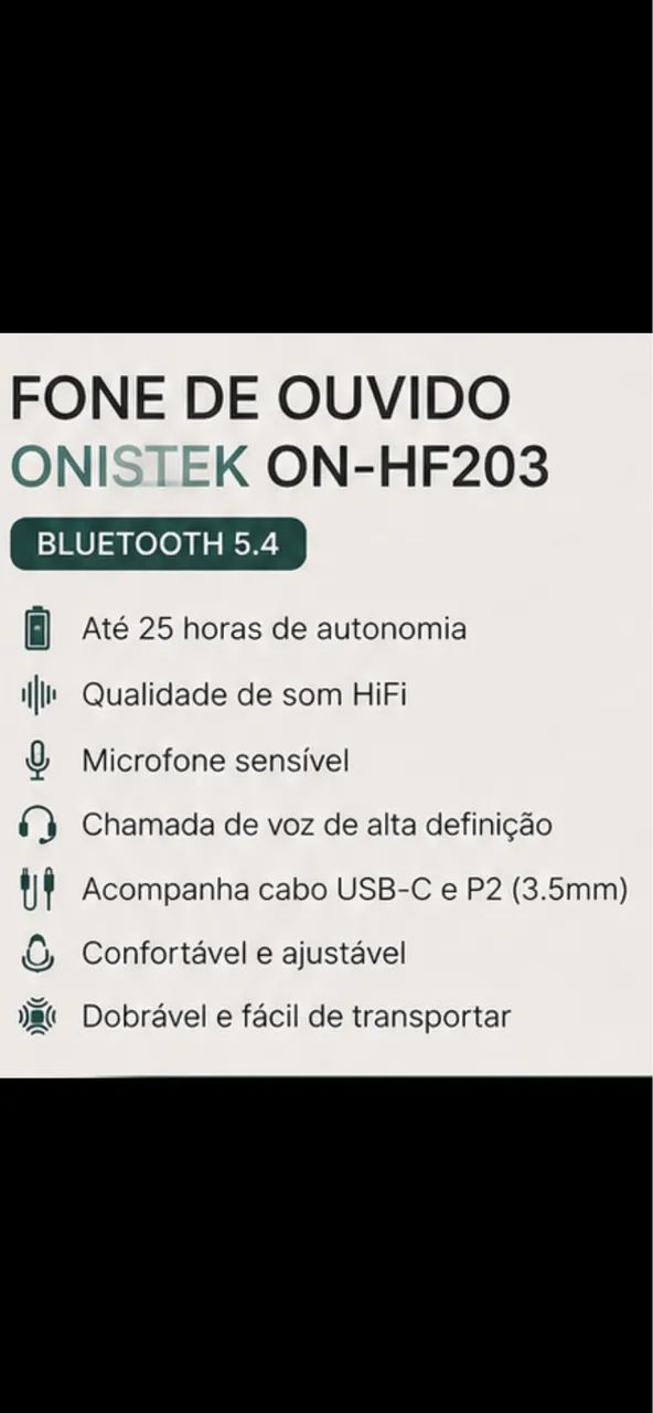 fone bluetooth onistek - Foto 4