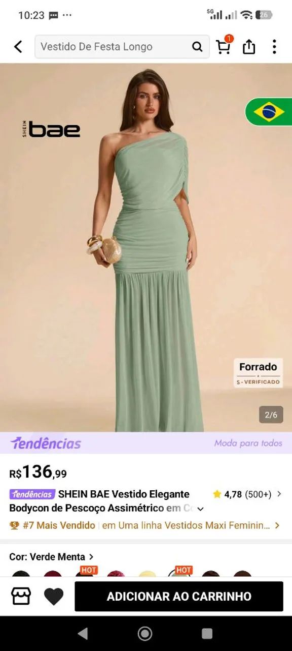 VESTIDO DE FESTA SHEIN