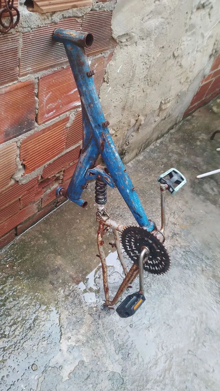 Quadro top d bicicleta ? 1tinta spray azul metálico  - Foto 2