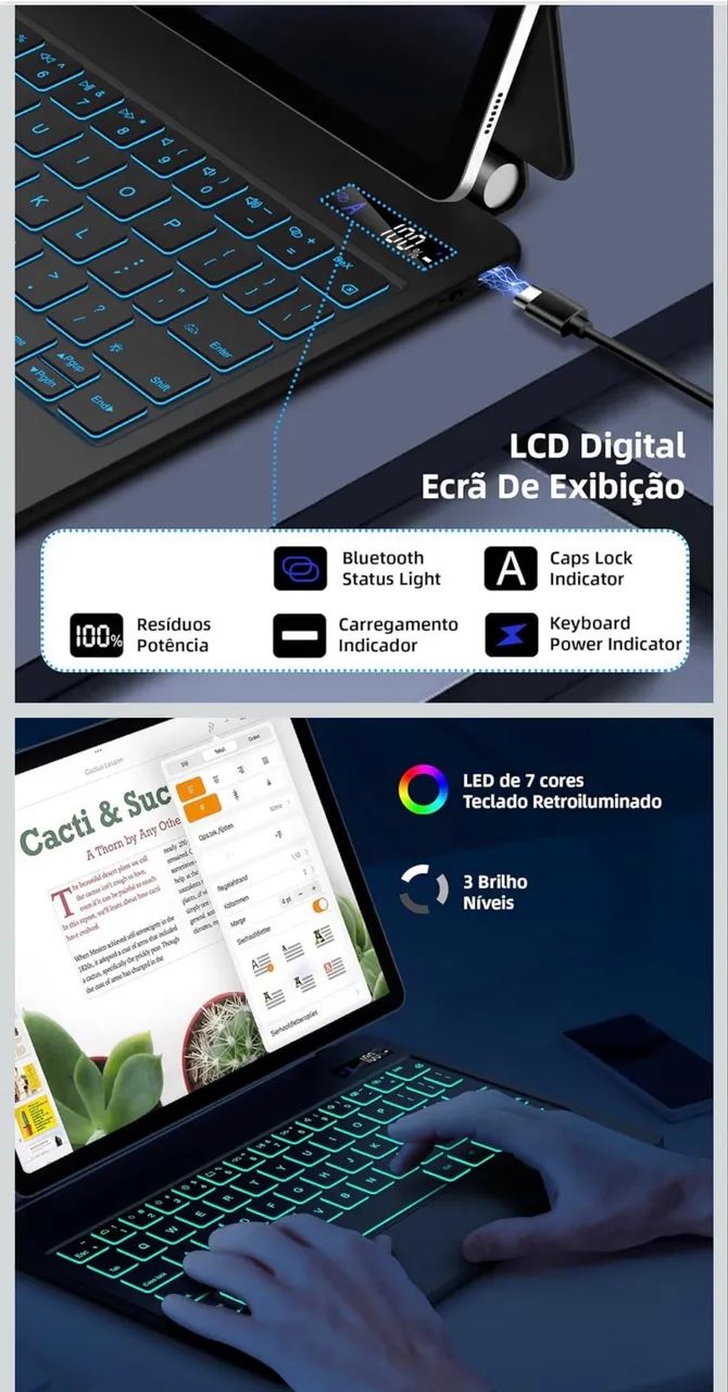 Capa teclado para tablet Samsung  - Foto 3