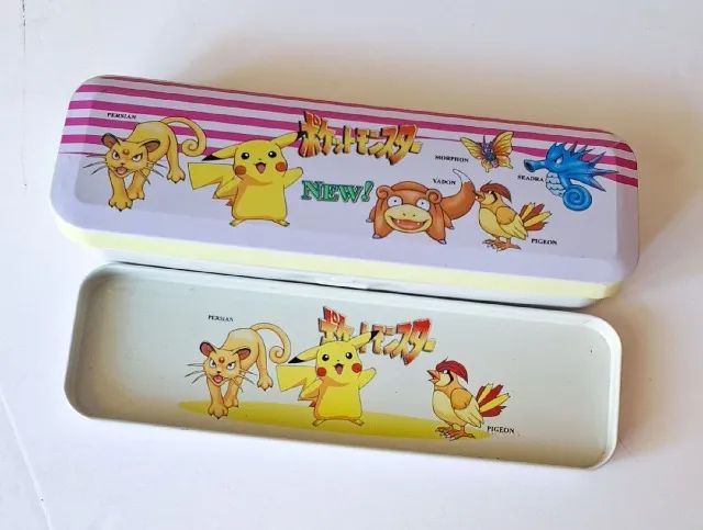 estojo lata vintage pokémon 2013