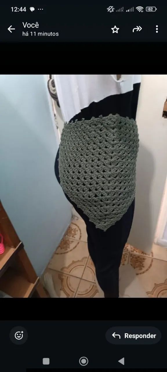 Bandana de crochê  - Foto 5